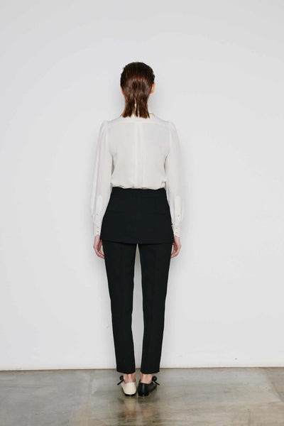 Dice Kayek Pearl Embellished Skirt Belt BLACK
