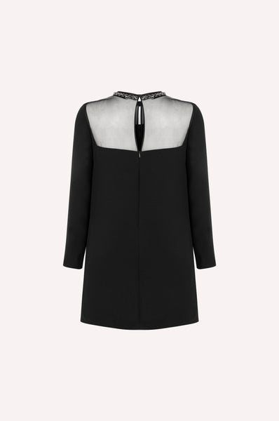 Dice Kayek Ribbon Detailed Mini Dress BLACK