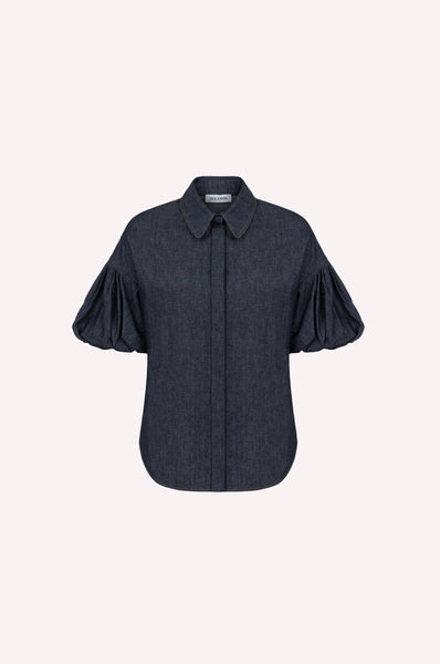 dice kayek Signature Chambray Shirt INDIGO