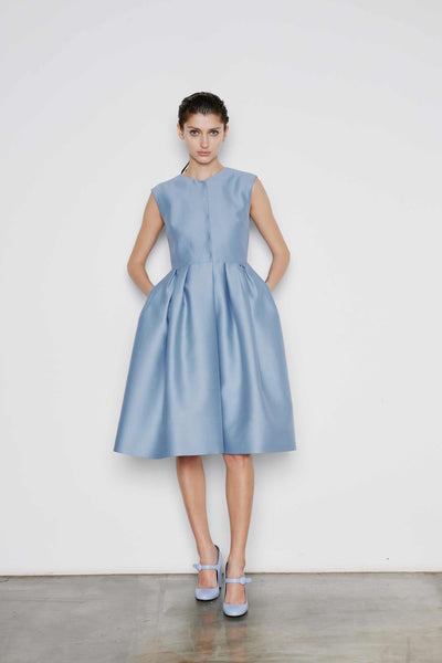 Dice Kayek Sleeveless Midi Dress BLUE