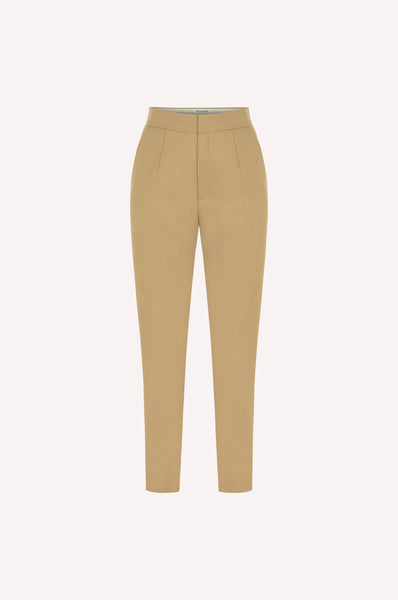 dice kayek Slim Fit Tailored Trousers BEIGE