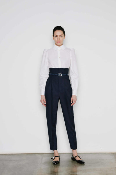 Dice Kayek Straight Cut Pants NAVY