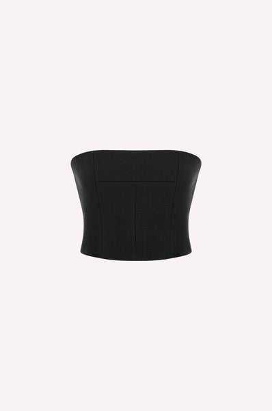 dice kayek Strapless Corset Top BLACK
