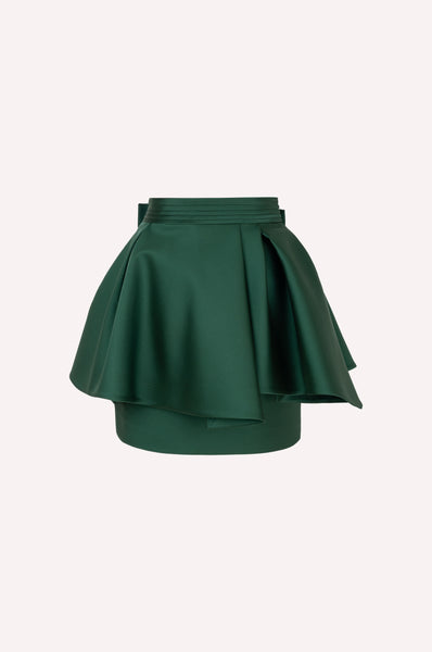 Dice Kayek Structured Skirt With A Belt GREEN