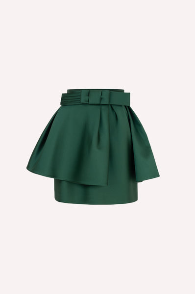 dice kayek Structured Skirt With a Belt GREEN