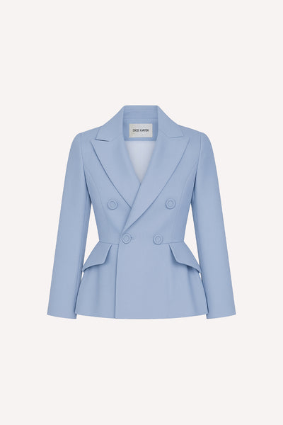 dice kayek Tailored Peplum Blazer BLUE