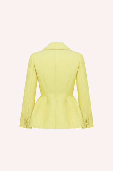 Dice Kayek Tailored Peplum Blazer YELLOW