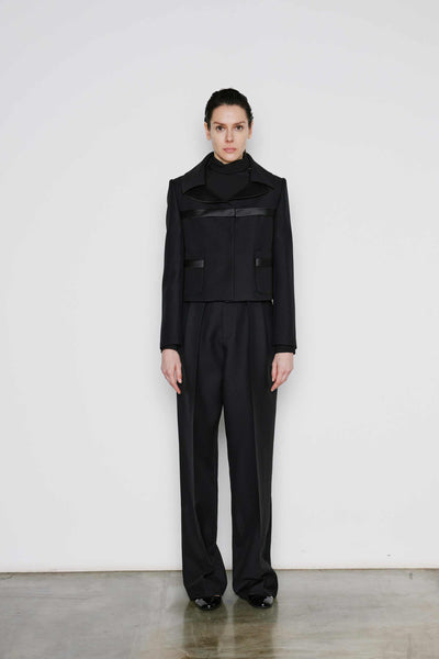 Dice Kayek Tailored Wide-Leg Trousers BLACK