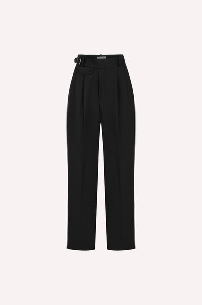 dice kayek Tailored Wide-Leg Trousers BLACK