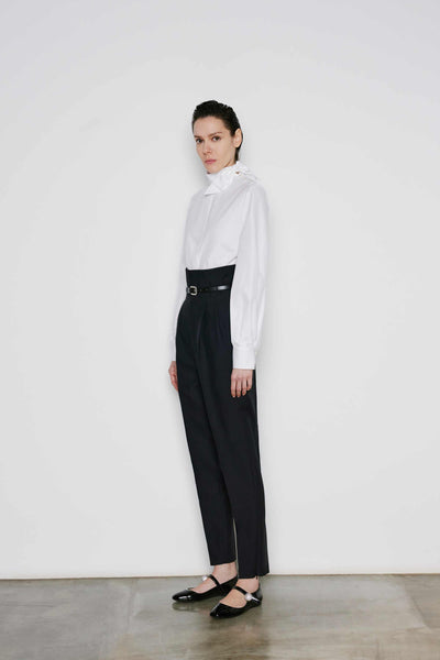 Dice Kayek Tied Collar Poplin Shirt WHITE