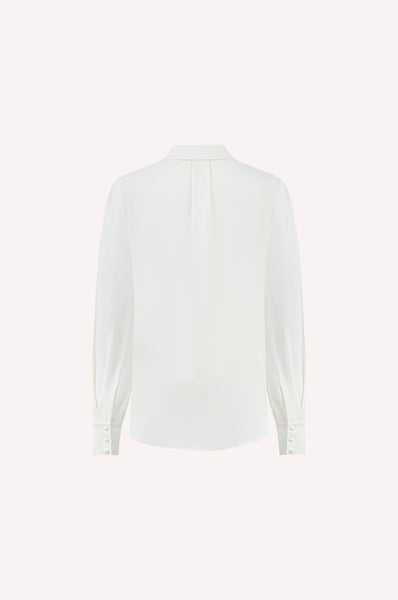 Dice Kayek Tied Neck Classic Blouse OFF WHITE