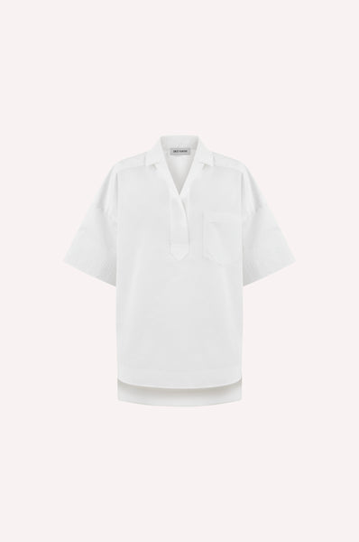 dice kayek V-Neck Shirt WHITE