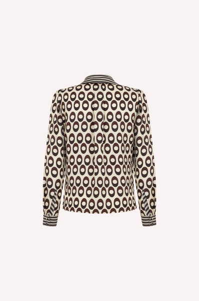 Dice Kayek Ellipse Print Classic Shirt BROWN ELLIPSE