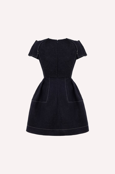 Dice Kayek Signature Denim Dress With Contrast Stitching INDIGO