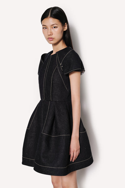 Dice Kayek Signature Denim Dress With Contrast Stitching INDIGO