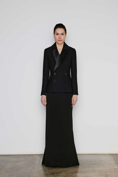 Dice Kayek Sleek Black High-Waisted Maxi Skirt BLACK