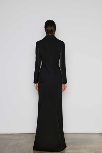 Dice Kayek Sleek Black High-Waisted Maxi Skirt BLACK