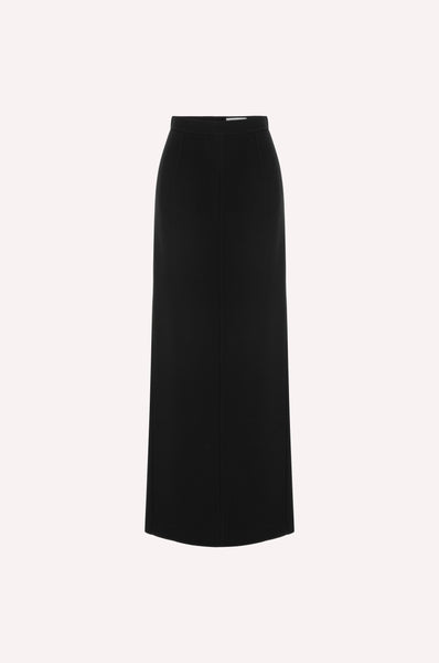 dice kayek Sleek Black High-Waisted Maxi Skirt BLACK