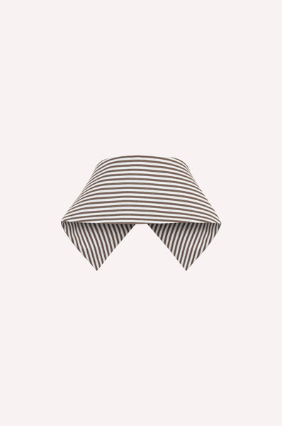 Dice Kayek Striped Crystal Embellished Collar BROWN STRIPE