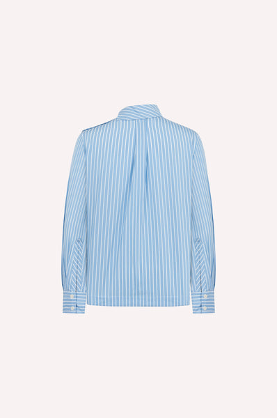 Dice Kayek Striped Shirt With Bow Detail BLUE STRIPE