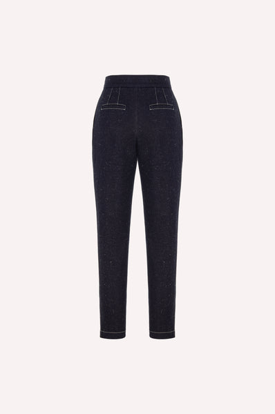 Dice Kayek Tapered Denim Pants With Contrast Stitching INDIGO