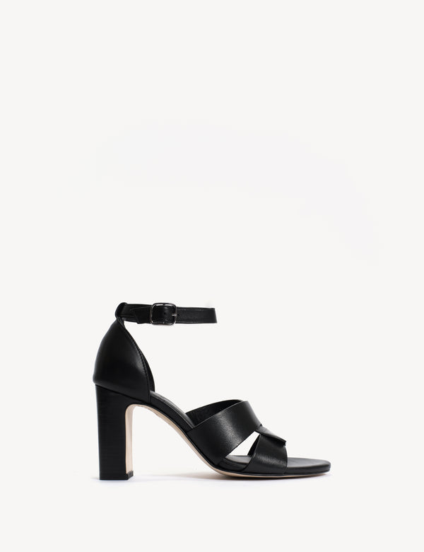 dico copenhagen Lulu High Sandal In Black Calfskin