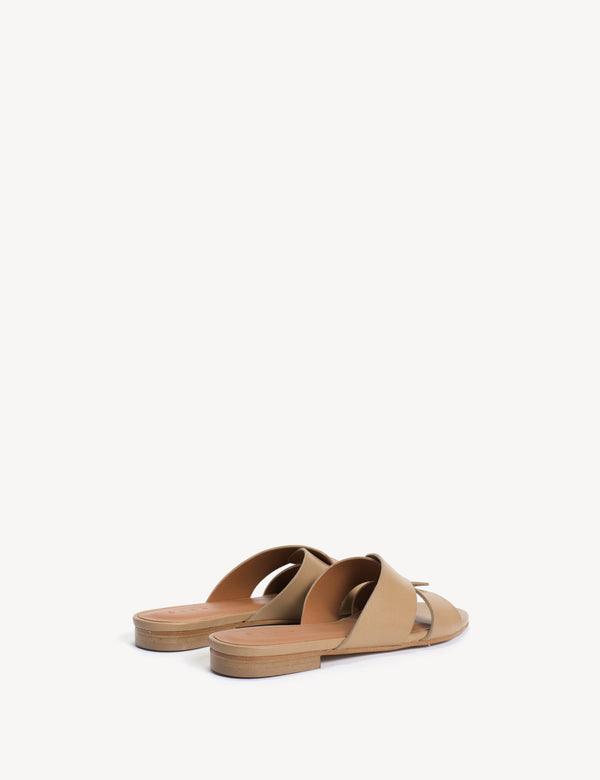 Dico Copenhagen Lulu Mule In Beige Calfskin