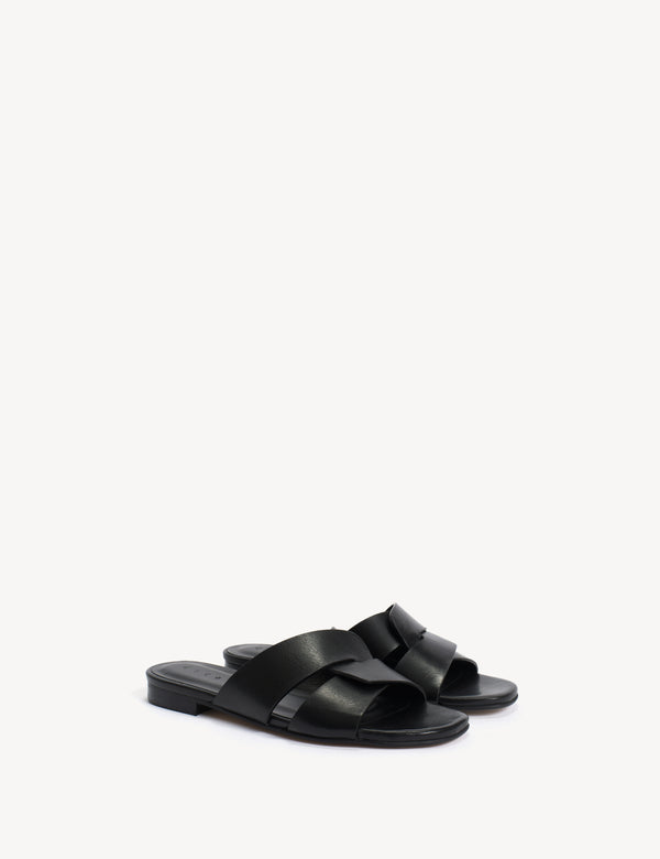 Dico Copenhagen Lulu Mule In Black Calfskin