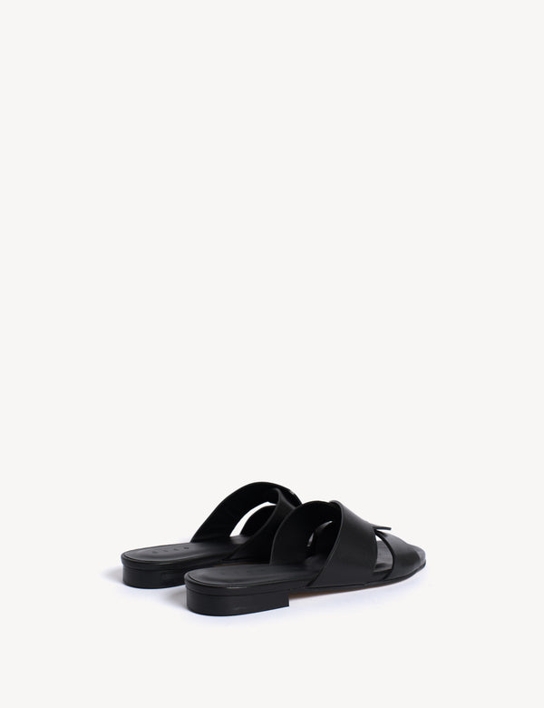 Dico Copenhagen Lulu Mule In Black Calfskin