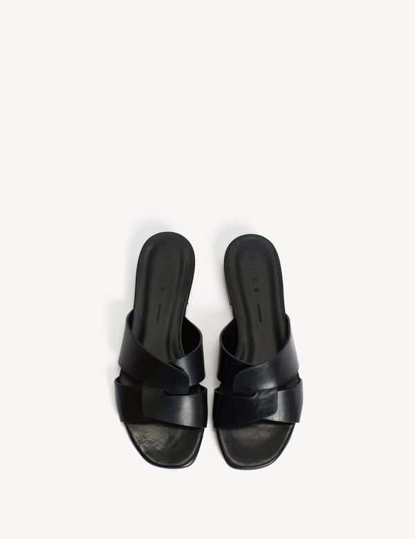 Dico Copenhagen Lulu Mule In Black Calfskin