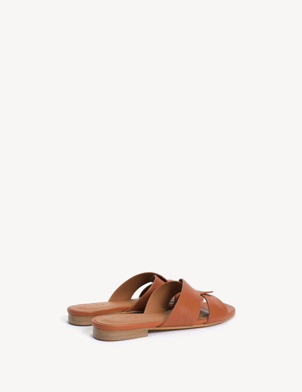 Dico Copenhagen Lulu Mule In Dark Tan Calfskin