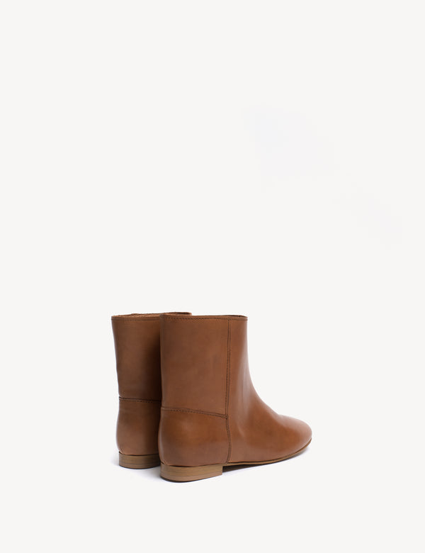 Dico Copenhagen Nadine Boot In Dark Tan Calfskin