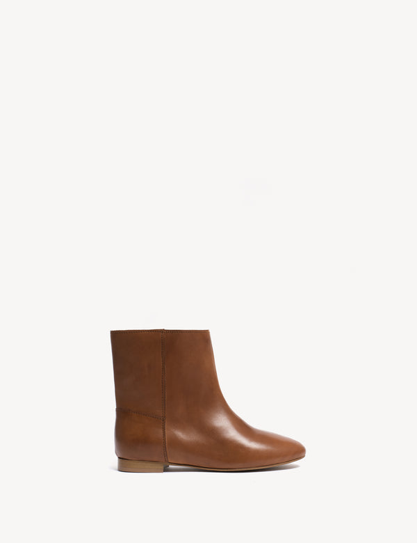 dico copenhagen Nadine Boot In Dark Tan Calfskin