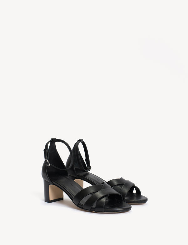 Dico Copenhagen Kaia Regular Sandal In Black Calfskin