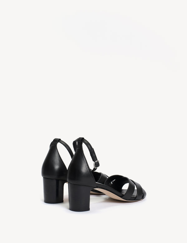 Dico Copenhagen Kaia Regular Sandal In Black Calfskin