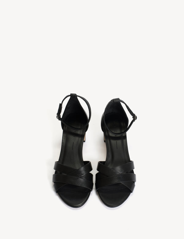 Dico Copenhagen Kaia Regular Sandal In Black Calfskin