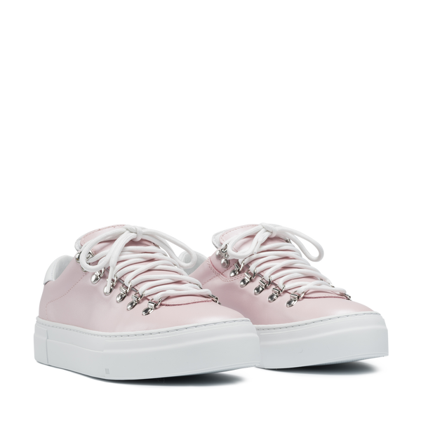 Diemme Marostica Low Platform Mother Of Pearl Pink Nappa W