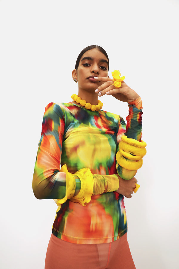 Dinosaur Designs Bold Ball Necklace Chalk Swirl