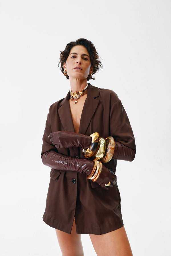 Dinosaur Designs Boulder Rock Necklace Chalk Swirl