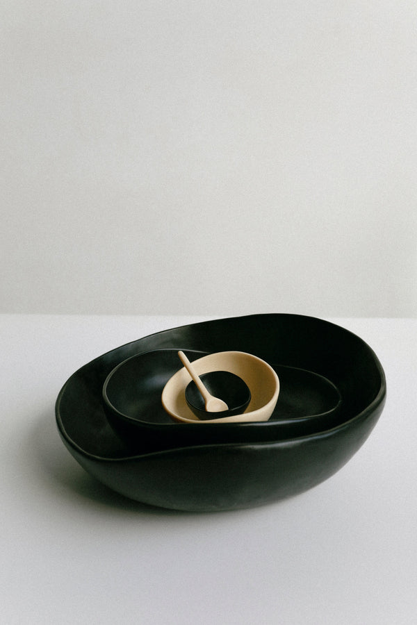 Dinosaur Designs Flow Spice Dish Cream