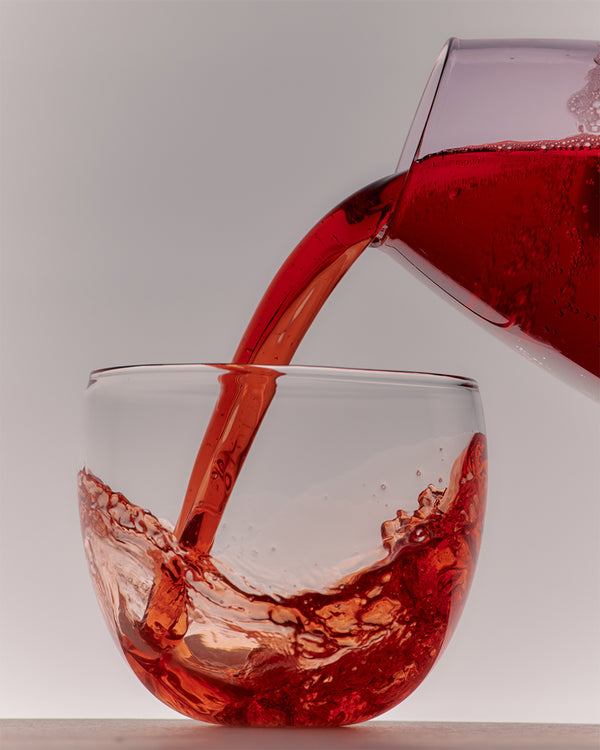 Dinosaur Designs Glass Pebble Carafe Clear Black