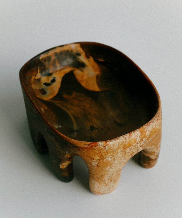 Dinosaur Designs Large Branch Bowl Snow Swirl