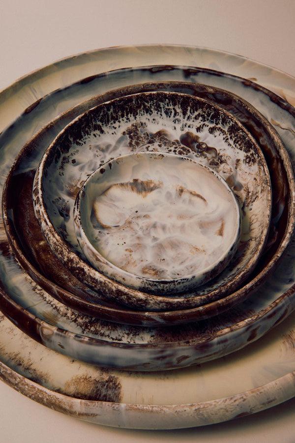 Dinosaur Designs Large Earth Bowl Chalk Swirl