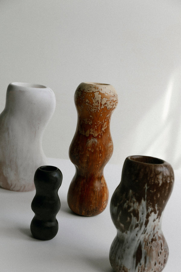 Dinosaur Designs Large Mountain Vase Snow Swirl