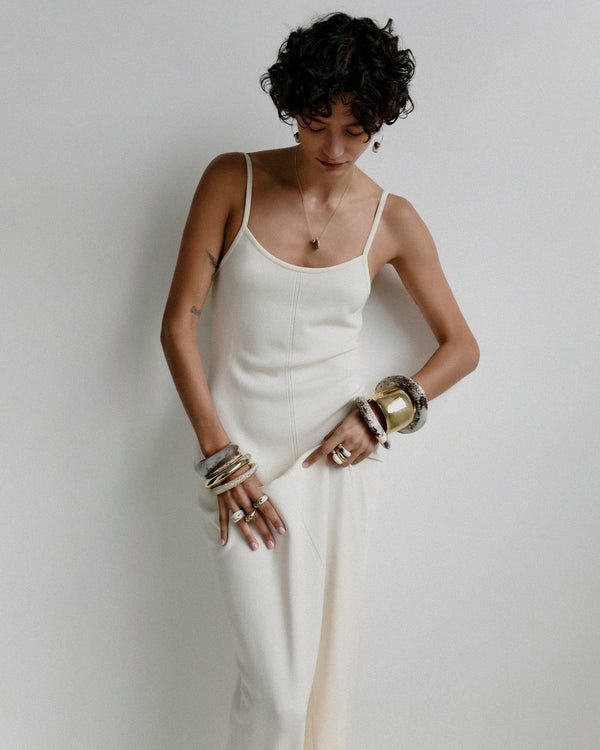 Dinosaur Designs Large Organic Bangle Chalk Swirl