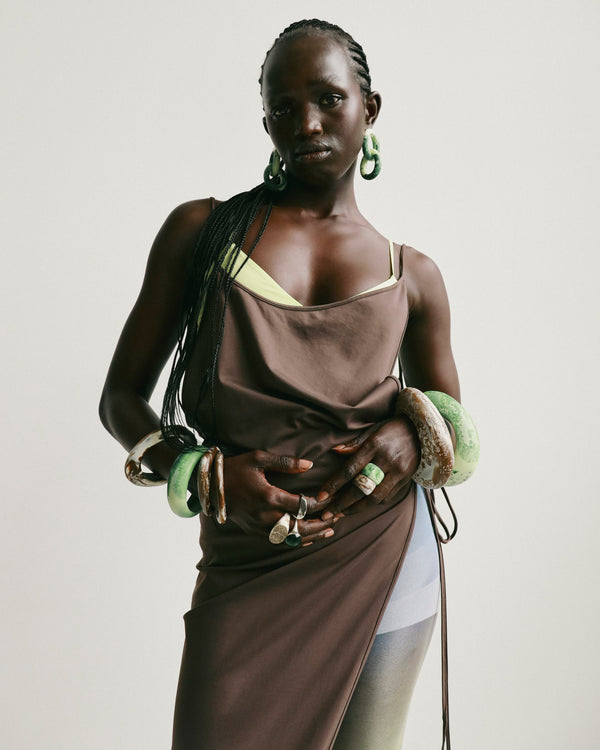 Dinosaur Designs Large Rock Bangle Chalk Swirl