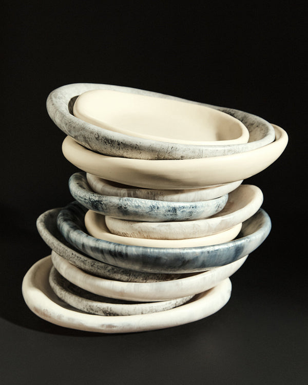 Dinosaur Designs Medium Bones Bowl Slate