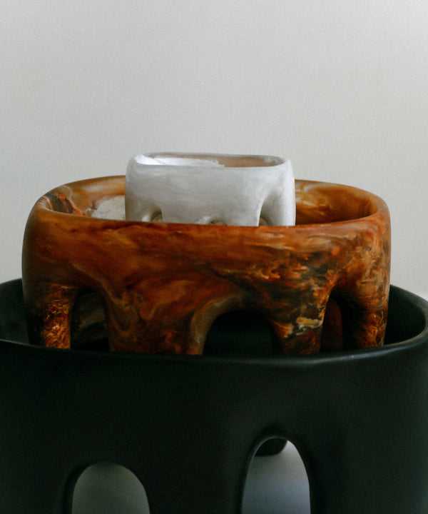 Dinosaur Designs Medium Branch Bowl Snow Swirl