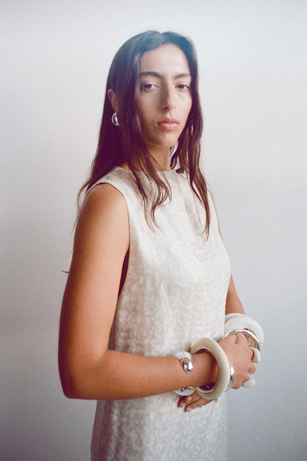 Dinosaur Designs Medium Drift Duo Bangle Slate