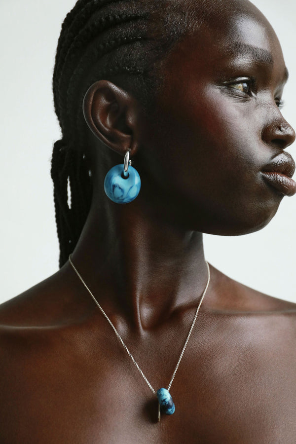 Dinosaur Designs Medium Splash Earrings Water